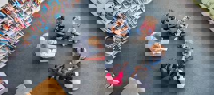 children being read a story